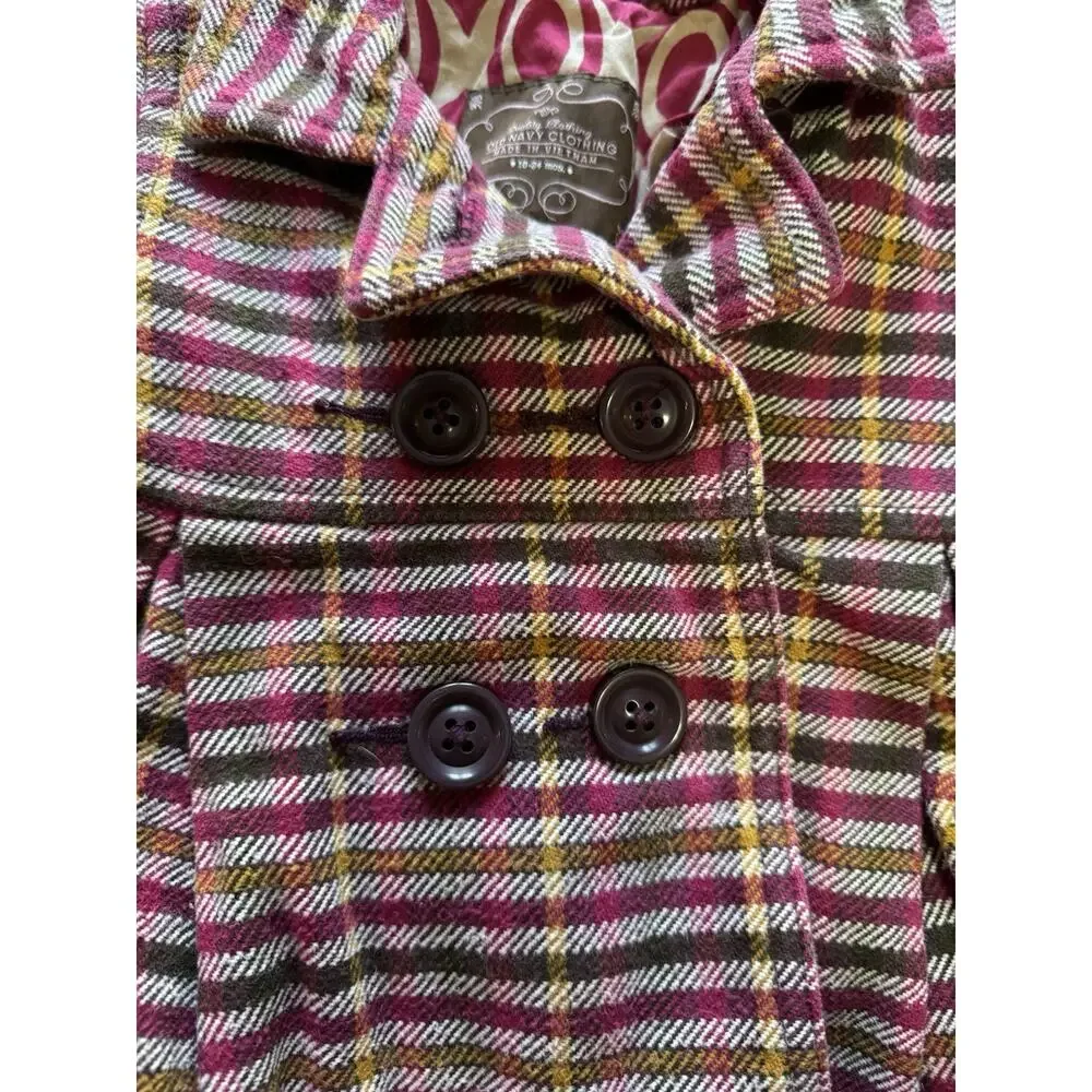 Old‎ Navy Girls Youth Size 18-24 Cotton Peacoat Buttons Formal Classic Winter